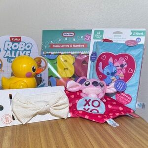 Disney Stitch Angel Baby Gift Bundle Bath Set